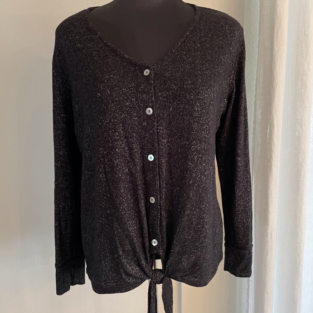 Super soft tie front top - Picture 1 of 5